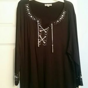 Womens 2x New With Tags Embellished Shirt
